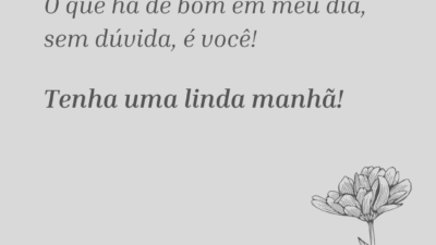 Há algo de bom