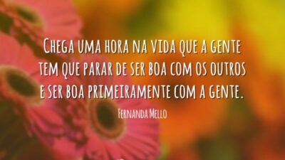 Chega uma hora na vida