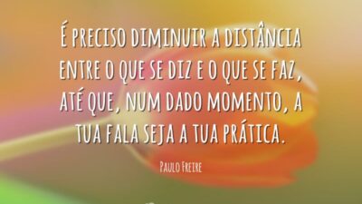 Distância entre o que se diz e o que se faz
