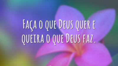 Faça o que Deus quer
