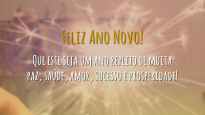 Mensagem de feliz Ano Novo