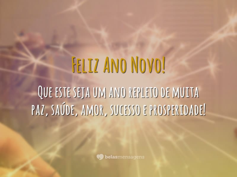 Mensagem de feliz Ano Novo - Belas Mensagens