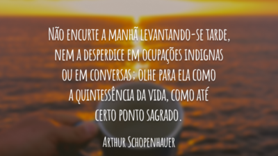 Não encurte a manhã