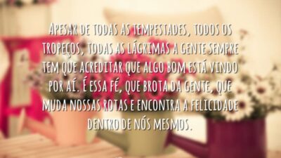 Apesar de todas as tempestades