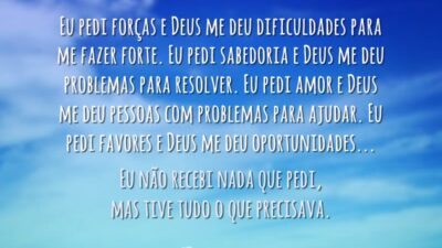 Eu pedi a Deus