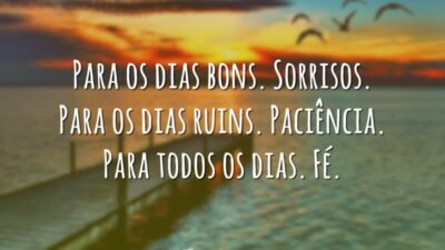 Para os dias bons