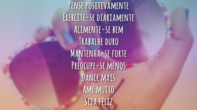 Pense positivamente
