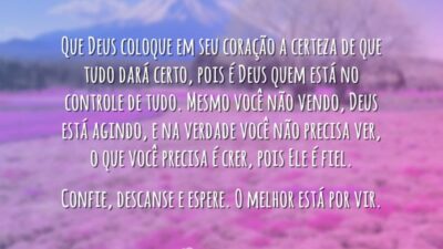 Que Deus coloque em seu coração
