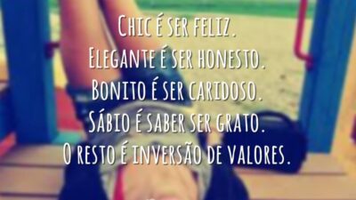 Chic é ser feliz