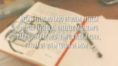 Metas para vida
