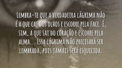 A verdadeira lágrima