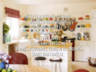 Nesta casa somos uma família