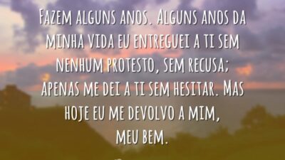 Uma carta de desamor