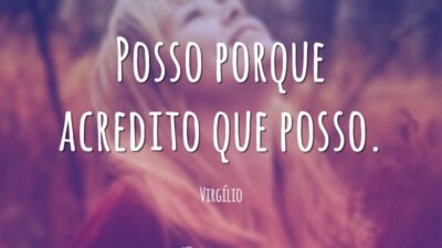 Acredito que posso