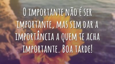 O importante