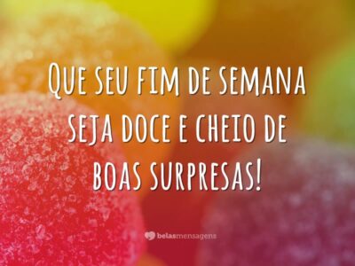 Doce fim de semana