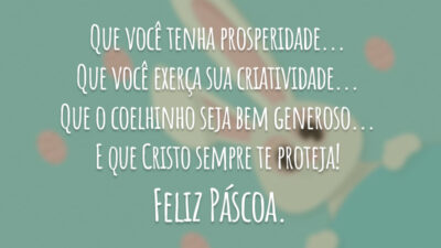 Uma feliz Páscoa