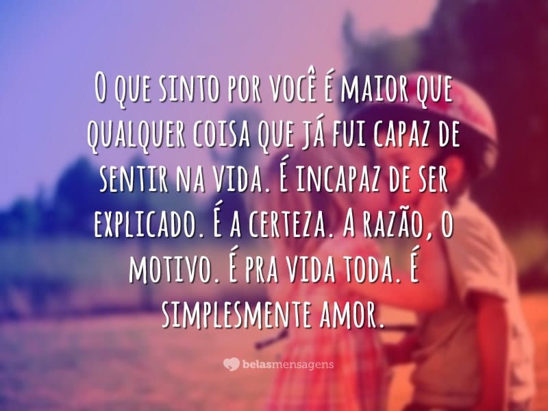 Simplesmente amor - Belas Mensagens