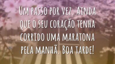 Um passo por vez