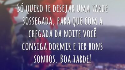 Uma tarde sossegada