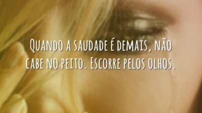 Quando a saudade