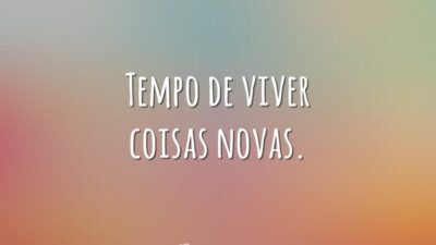 Coisas novas