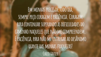 Coragem e paciência