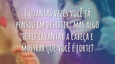 E quantas vezes?