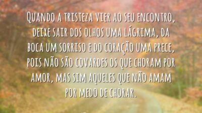Quando a tristeza vier