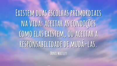 Escolhas primordiais na vida