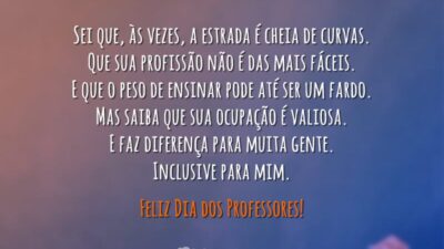 Feliz Dia dos Professores!