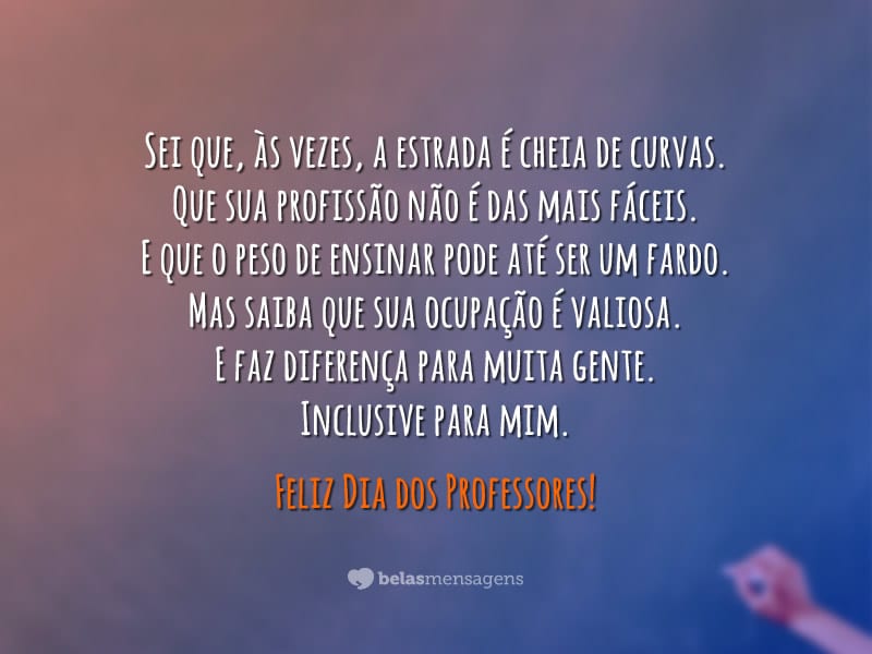 Feliz Dia dos Professores! - Belas Mensagens