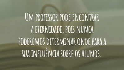 Um professor pode encontrar a eternidade, pois nunca poderemos determinar onde para&hellip;