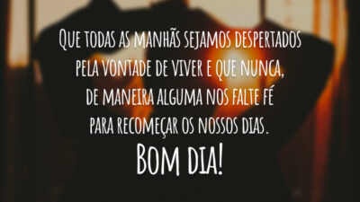 Recomeçar os nossos dias