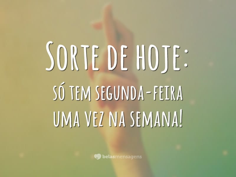 Sorte de hoje