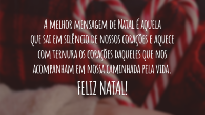 A melhor mensagem de Natal é aquela que sai em silêncio de&hellip;