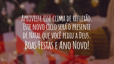 Um ano cheio de realizações está chegando…