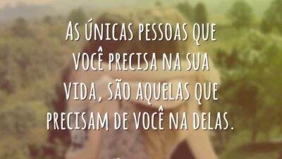 Na sua vida