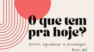 Sorrir, agradecer e prosseguir