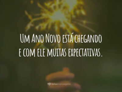 Ano Novo está chegando
