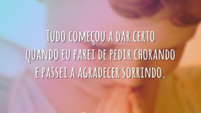 Agradecer sorrindo