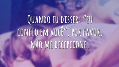Não me decepcione