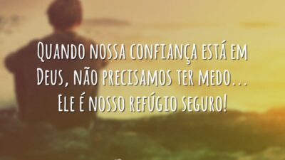 Não precisamos ter medo