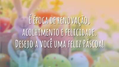 Renovação, acolhimento e felicidade