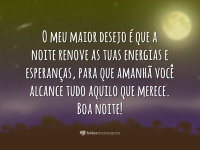 mensagem de boa noite sol