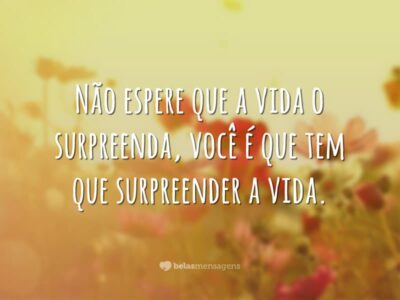 Surpreender a vida