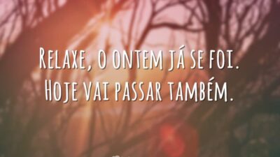 O ontem já se foi