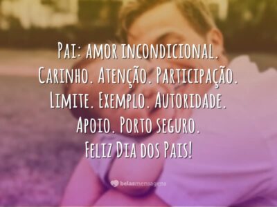 Pai: amor incondicional