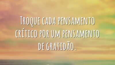 Troque o pensamento