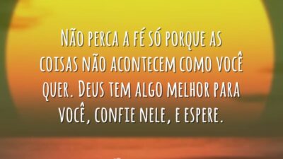 Não perca a fé